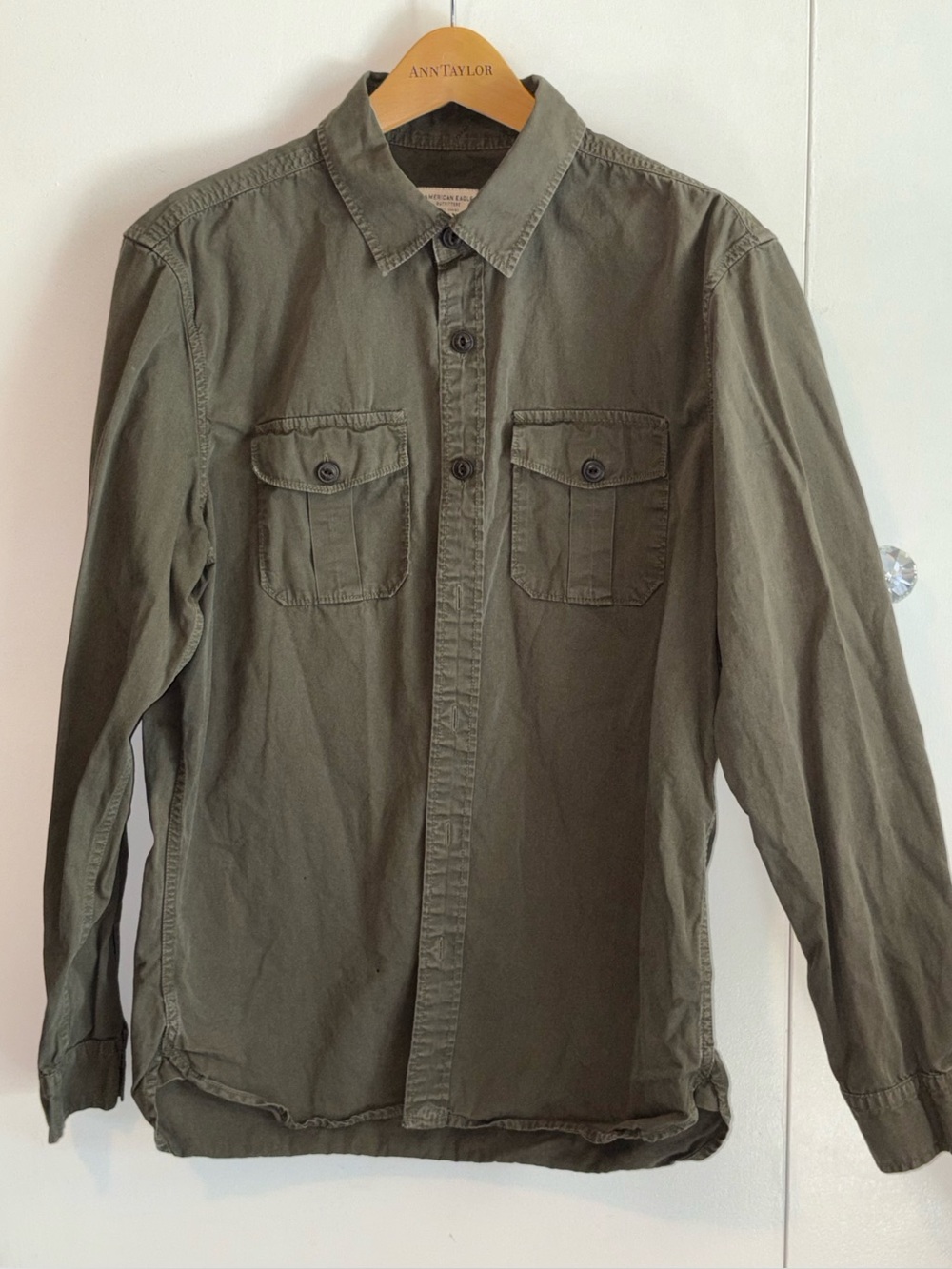 Military utility style button up